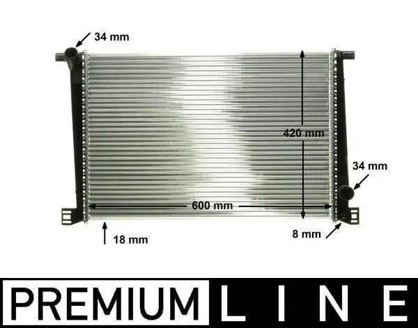 MAHLE CR1123000P Radyatör 17118675266 resmi