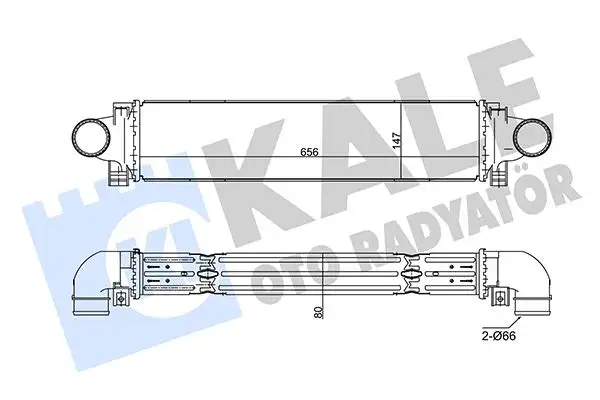 KALE 350795 Turbo Radyatörü 31474506 resmi