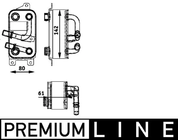 MAHLE CLC43000P Şanzıman Yağ Soğutucu 17217519213 resmi