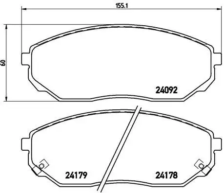 BREMBO P30019 Ön Fren Balatası resmi