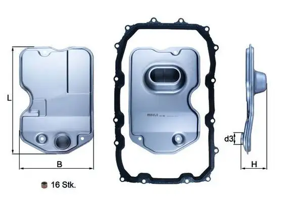 MAHLE HX160KIT Şanzıman Filtresi resmi