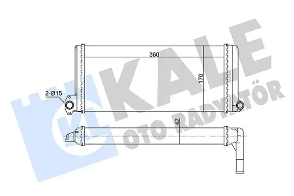KALE 351750 Kalorifer Radyatörü A0028350801 resmi
