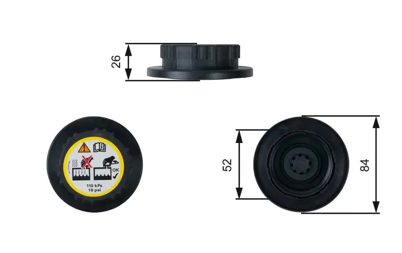 GATES RC246 Yedek Su Depo Kapağı resmi
