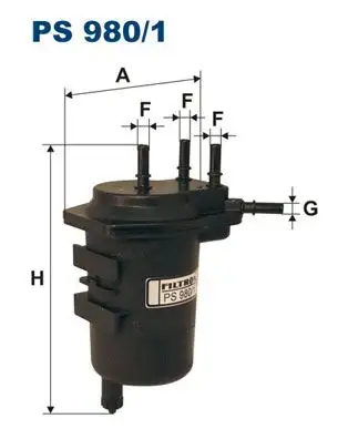 FILTRON PS980/1 Yakıt Filtresi 8200458420 resmi