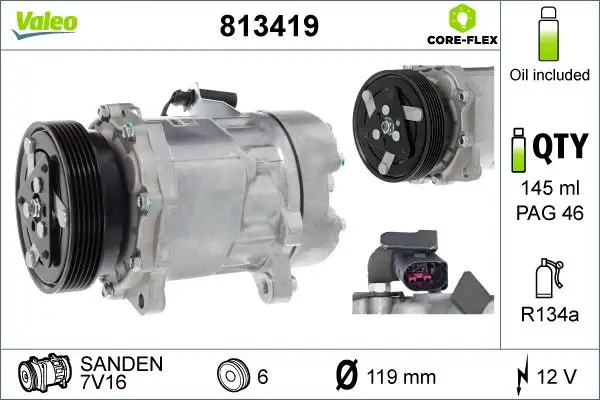 VALEO 813419 Klima Kompresörü resmi