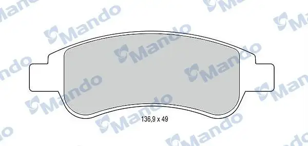 MANDO MBF015153 Ön Fren Balatası resmi