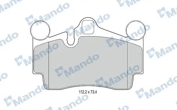 MANDO MBF015374 Arka Fren Balatası resmi