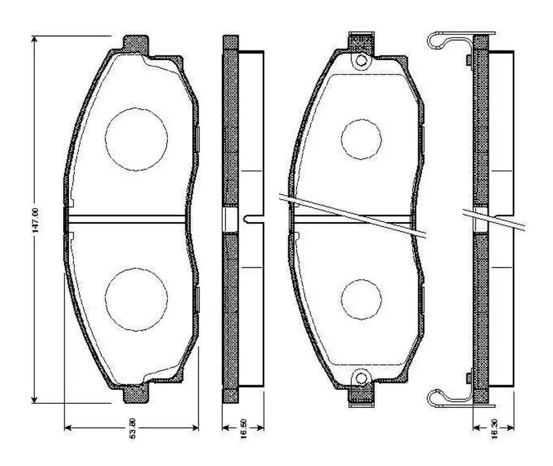 BOSCH 0986TB2345 Ön Fren Balatası resmi