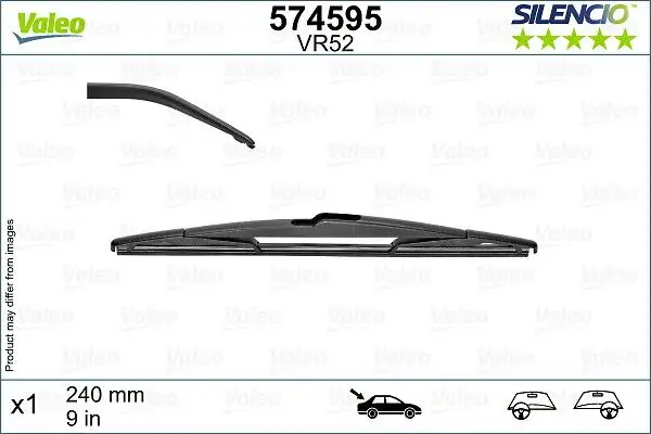 VALEO 574595 Arka Silecek Süpürgesi 287901560R resmi