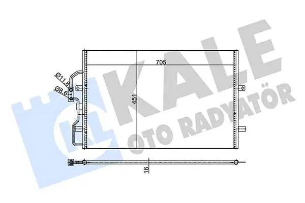 KALE 345670 Klima Radyatörü resmi