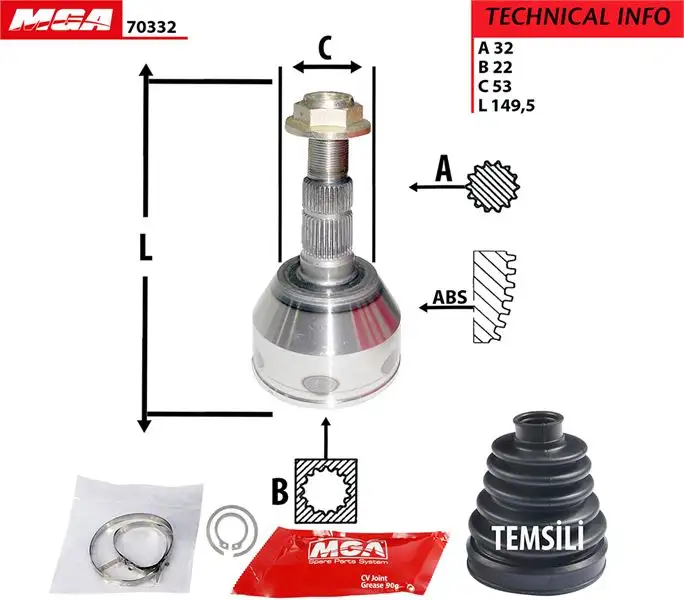 MGA 70332 Aks Kafası (Dış) 1603273 resmi