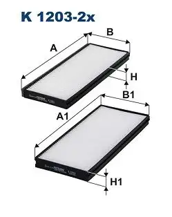 FILTRON K1203-2X Polen Filtresi 0K2FE6152X resmi