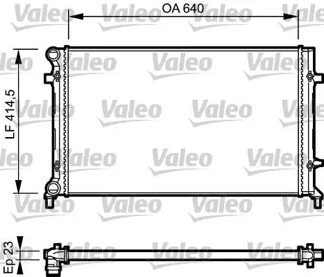 VALEO 734332 Radyatör resmi