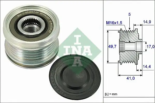 INA 535010110 Alternatör Kasnağı resmi