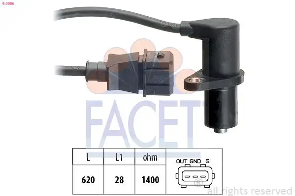 FACET 9.0086 Eksantrik Sensörü 12141247258 resmi