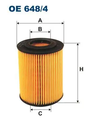 FILTRON OE648/4 Yağ Filtresi resmi