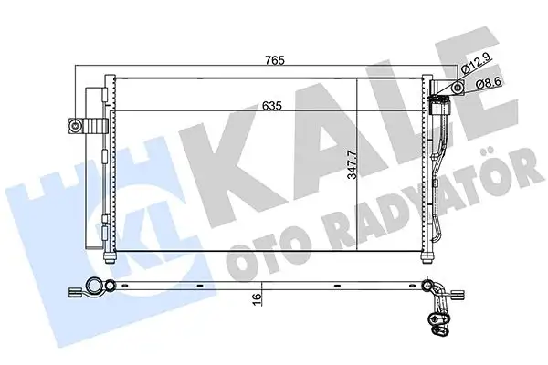 KALE 386300 Klima Radyatörü 976061E000 resmi