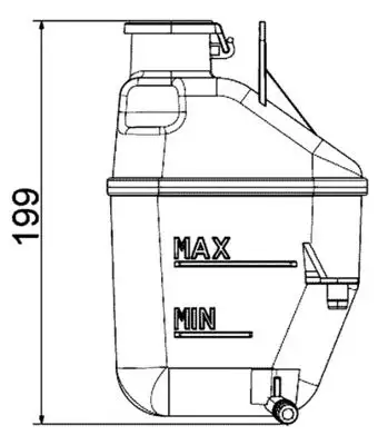 MAHLE CRT88001S Yedek Su Deposu 17107509071 resmi