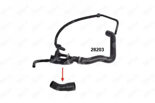 İBRAŞ 28163 Radyatör Üst Hortumu 2D0122101D resmi