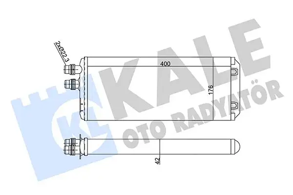 KALE 351755 Kalorifer Radyatörü resmi