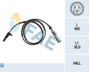 FAE 78182 ABS Hız Sensörü (Arka) 34526764610 resmi