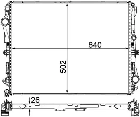 MAHLE CR2172000P Radyatör A0995007100 resmi
