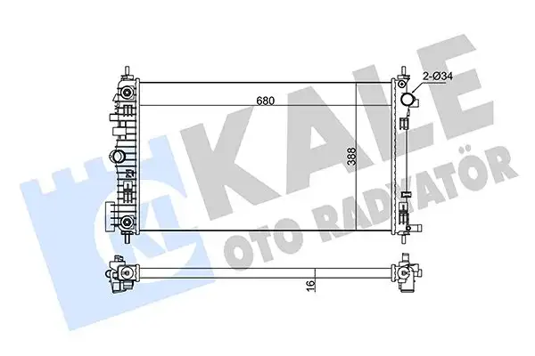 KALE 346185 Radyatör 13241729 resmi
