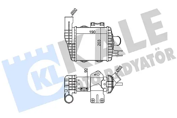 KALE 348670 Turbo Radyatörü 2827127251 resmi