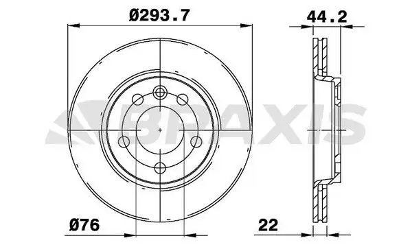 BRAXIS AE0205 Arka Fren Diski resmi