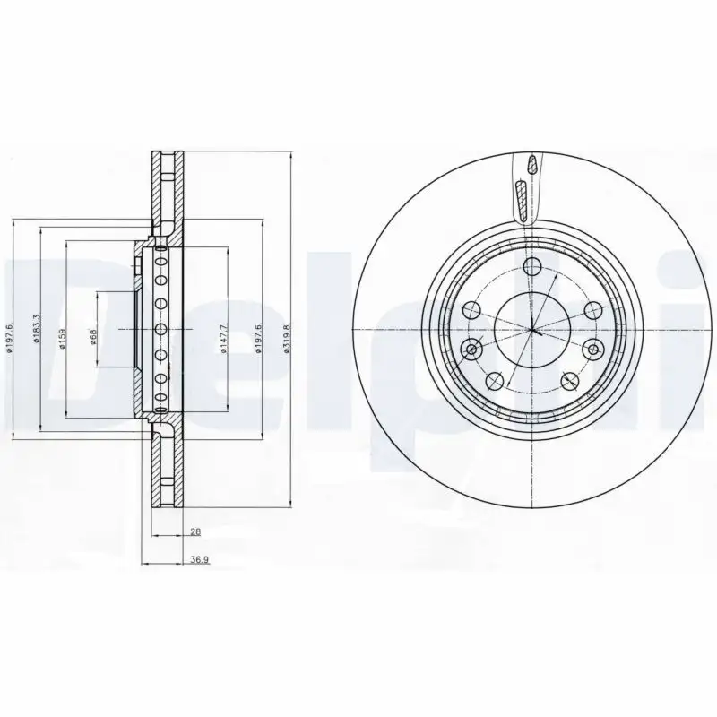 DELPHI BG4266 Ön Fren Diski resmi