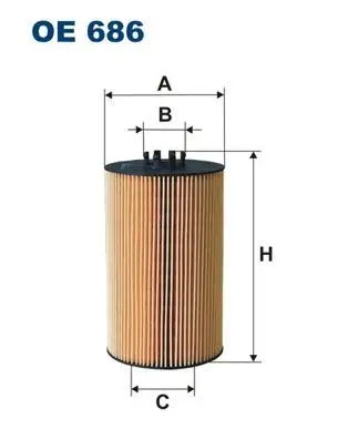 FILTRON OE686 Yağ Filtresi resmi