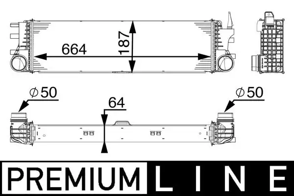 MAHLE CI180000P Turbo Radyatörü A4475011301 resmi