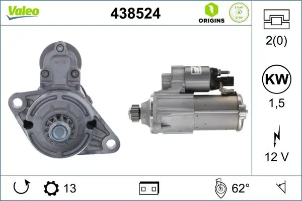 VALEO 438524 Marş Motoru resmi