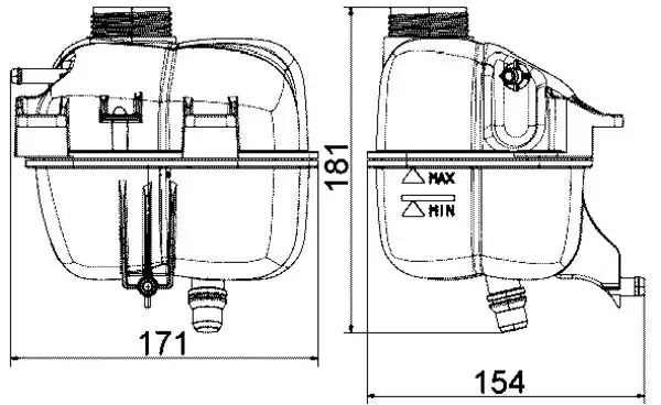 MAHLE CRT87001S Yedek Su Deposu 17137823626 resmi