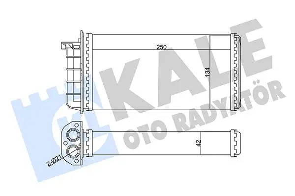 KALE 346340 Kalorifer Radyatörü resmi