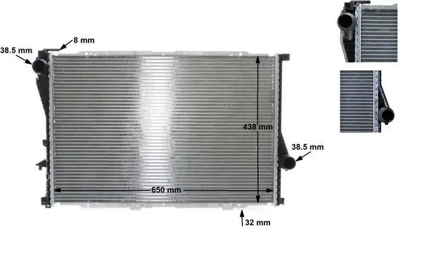 MAHLE CR296000S Radyatör 17111436061 resmi