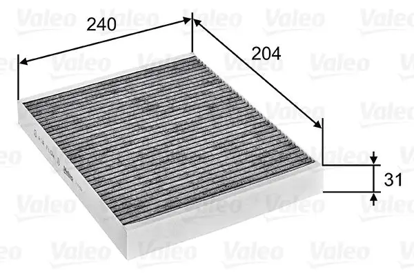 VALEO 715752 Polen Filtresi (Karbonlu) resmi
