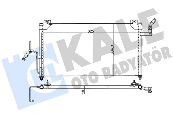 KALE 387100 Klima Radyatörü resmi