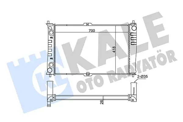 KALE 345940 Radyatör resmi