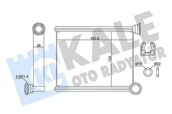 KALE 346420 Kalorifer Radyatörü 271153553R resmi