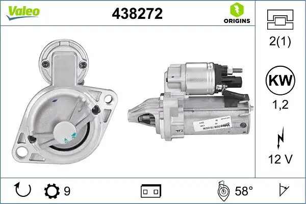 VALEO 438272 Marş Motoru resmi