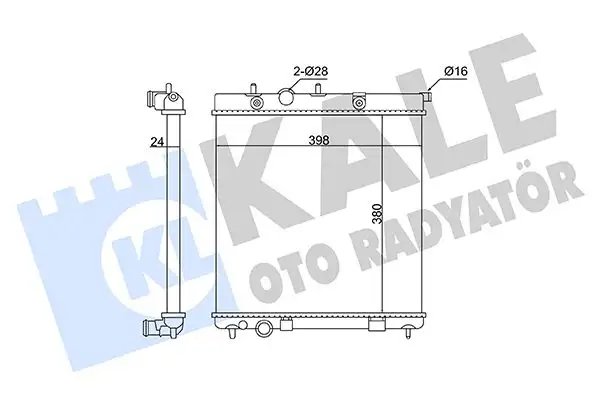 KALE 362805 Radyatör resmi