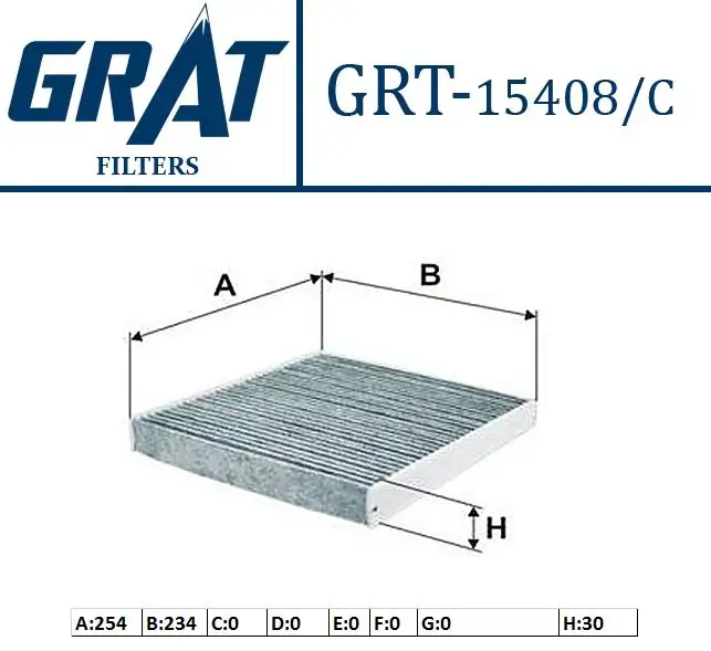 GRAT 15408C Polen Filtresi (Karbonlu) 5Q0819653 resmi