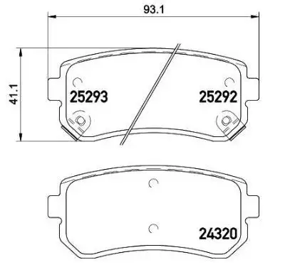 MGA 55745 Arka Fren Balatası 58302D7A00 resmi