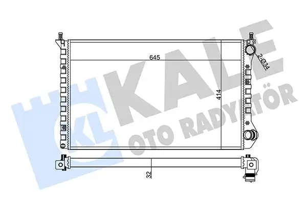 KALE 355845 Radyatör 46803039 resmi