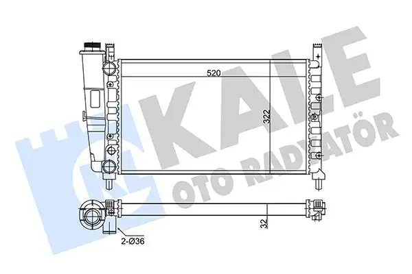 KALE 342265 Radyatör resmi
