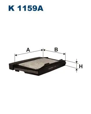 FILTRON K1159A Polen Filtresi (Karbonlu) resmi