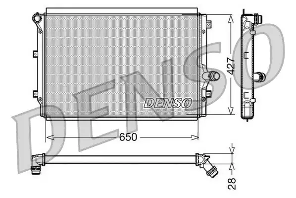 DENSO DRM32017 Radyatör resmi