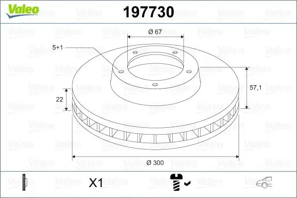 VALEO 197730 Arka Fren Diski A2044230712 resmi