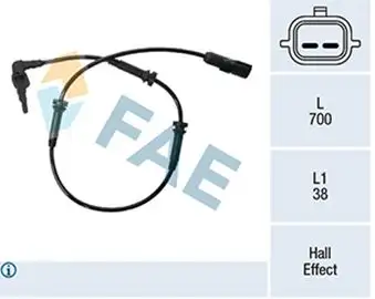 FAE 78503 ABS Hız Sensörü (Ön) 479107405R resmi